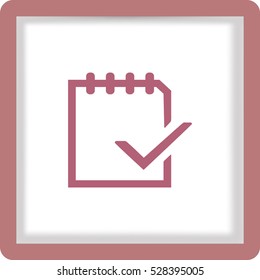 Flat icon of notes