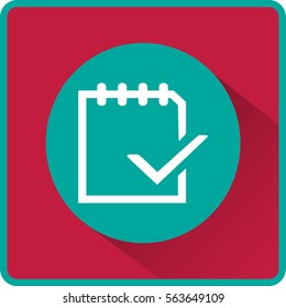 Flat icon of notes
