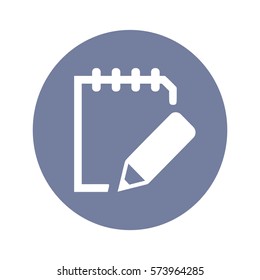 Flat icon of notes