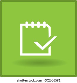 Flat icon of notes