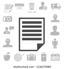 Flat icon of notes. vector illustration