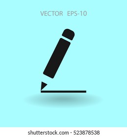 Flat  icon of notes. vector illustration