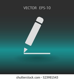 Flat  icon of notes. vector illustration