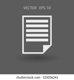 Flat icon of notes. vector illustration