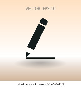 Flat  icon of notes. vector illustration