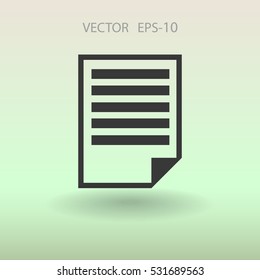 Flat icon of notes. vector illustration