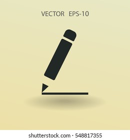 Flat  icon of notes. vector illustration
