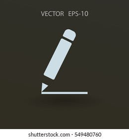 Flat  icon of notes. vector illustration