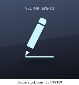Flat  icon of notes. vector illustration