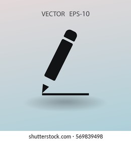 Flat  icon of notes. vector illustration