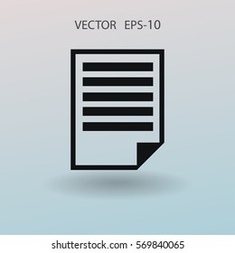 Flat icon of notes. vector illustration