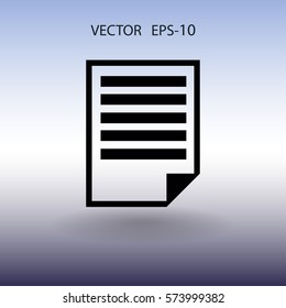 Flat icon of notes. vector illustration