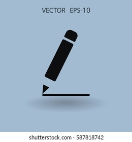 Flat  icon of notes. vector illustration