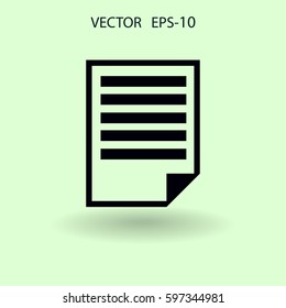 Flat icon of notes. vector illustration