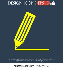 Flat  icon of notes.  vector illustrator Eps 