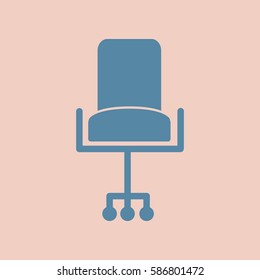 flat icon office chair, seat