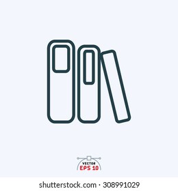 flat icon of office documents.