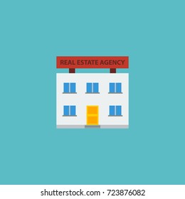Flat Icon Office Element. Vector Illustration Of Flat Icon Real Estate Isolated On Clean Background. Can Be Used As Real, Estate And Office Symbols.