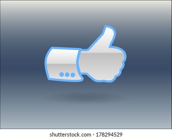 Flat icon of ok