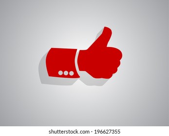 Flat icon of ok
