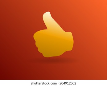Flat icon of ok