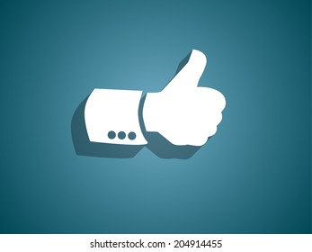 Flat icon of ok