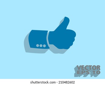Flat icon of ok