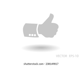 Flat icon of ok