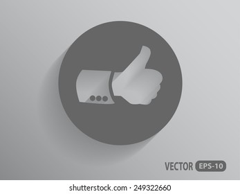 Icono plano de ok