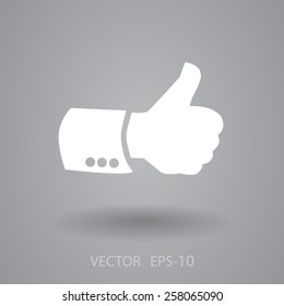 Flat icon of ok