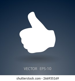 Flat icon of ok