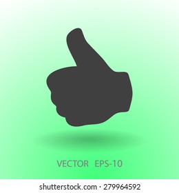 Flat icon of ok