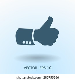 Flat icon of ok