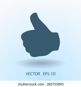 Flat icon of ok