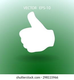 Flat icon of ok