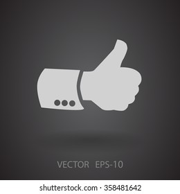Flat icon of ok