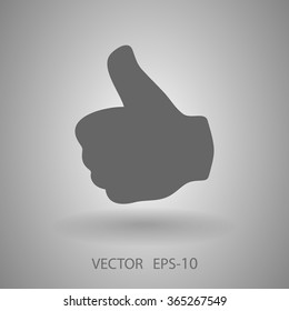 Flat icon of ok