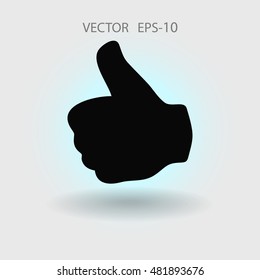 Flat icon of ok