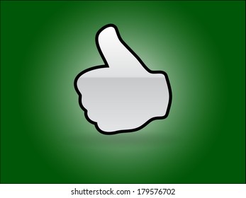 Flat icon of OK sign