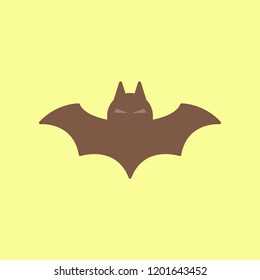 flat icon on background halloween bat