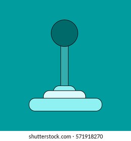 flat icon on background joystick