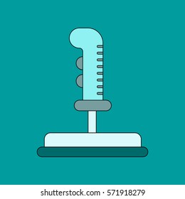 flat icon on background joystick