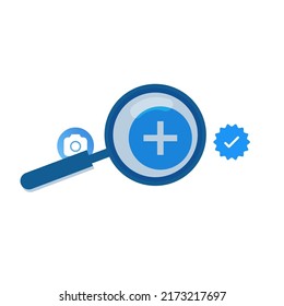  flat icon on colorful floating ui action button. 