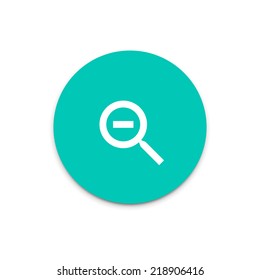  flat icon on colorful floating ui action button. 