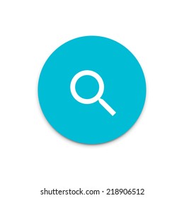  flat icon on colorful floating ui action button. 