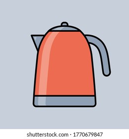 Flat icon on grey backdrop. Food icon. Green background. Home cooking. Flat design grey background. Device icon.