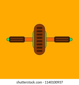 flat icon on stylish background, Sports simulator
