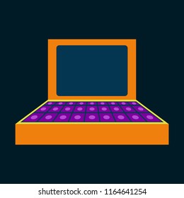 flat icon on theme Arabic business suitcase of money