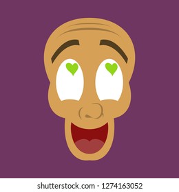 flat icon on theme humor love laughs