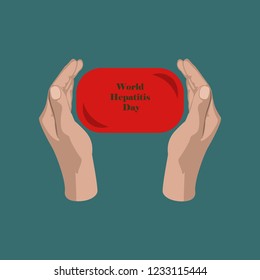 flat icon on theme world hepatitis day . soap in hands